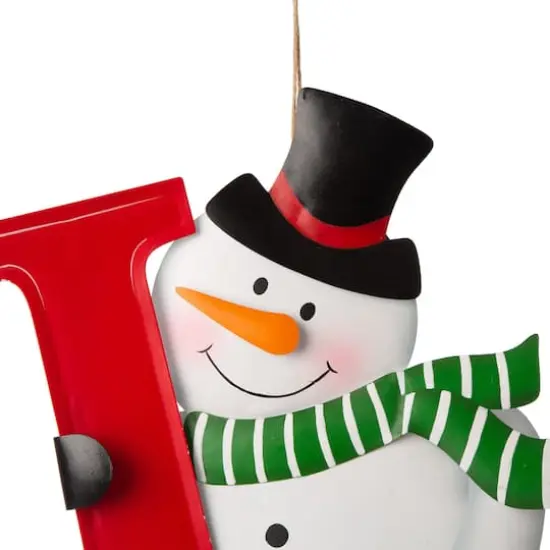 Glitzhome&reg; 48" JOY Snowman Yard Stake, Horizontal or Vertical {5}