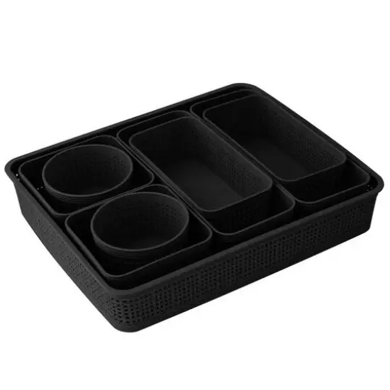 Simplify For Green Living Organizing Basket Set Matte Black {2}
