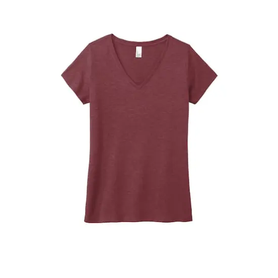 District&reg; Women's Perfect Tri&reg; V-Neck T-Shirt Maroon Frost {1}