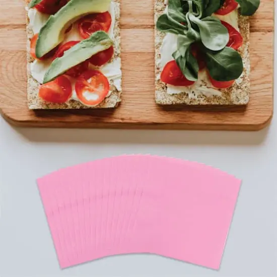 JAM Paper Small Beverage Napkins, 100ct. Baby Pink {3}
