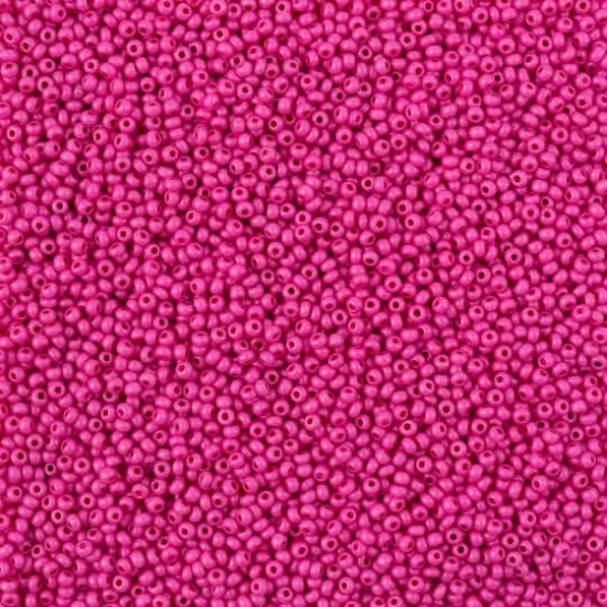 John Bead Terra Intensive 11/0 Czech Glass Seed Beads, 250g Pink Matte {1}