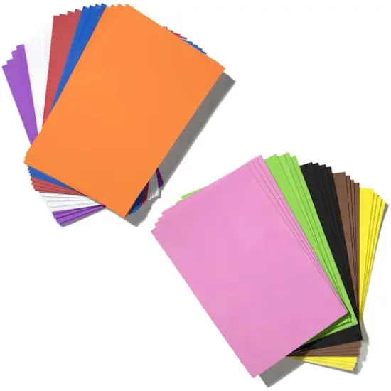 Cousin&trade; 6'' x 9'' Assorted Sticky Back Foam Sheets Value Pack {3}