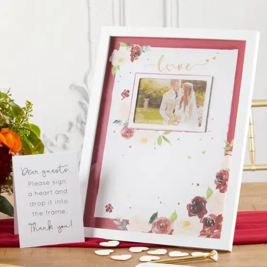 Kate Aspen&reg; Burgundy Blush Wedding Guest Book Alternative {6}