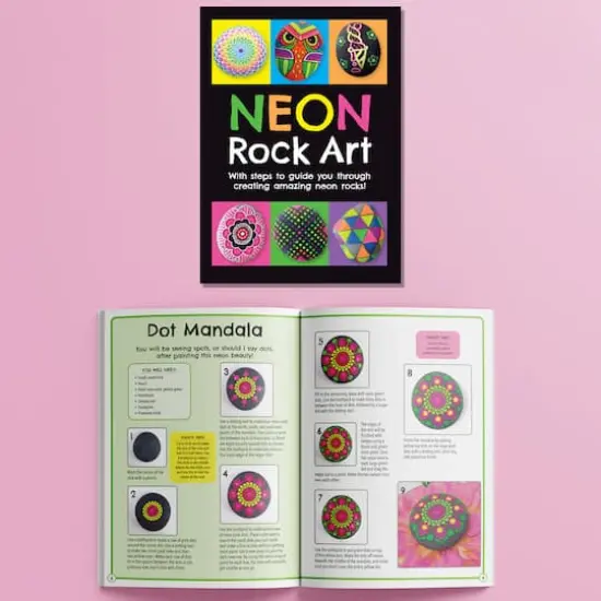 Hinkler DIY Rock Painting the Complete Neon Rock Art Kit {6}