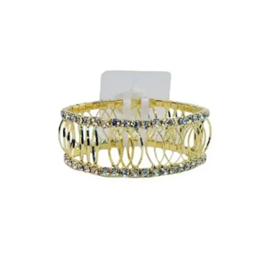 JAM Paper Royalty Rhinestone Bracelet 24 Karat {1}