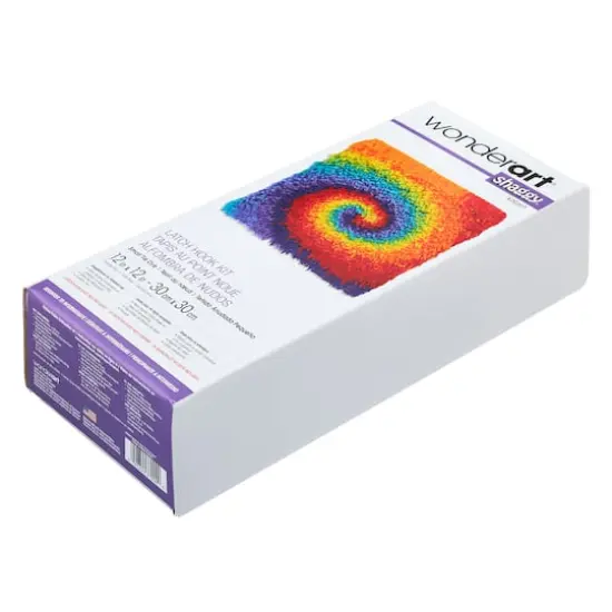 Wonderart&reg; Shaggy Small Tie-Dye Latch Hook Kit {6}