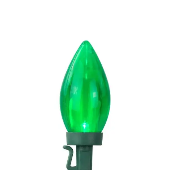 25ct. LED Christmas String Lights Green {7}