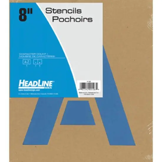 Headline/Geotype 8" Capital Letters Stencils {1}