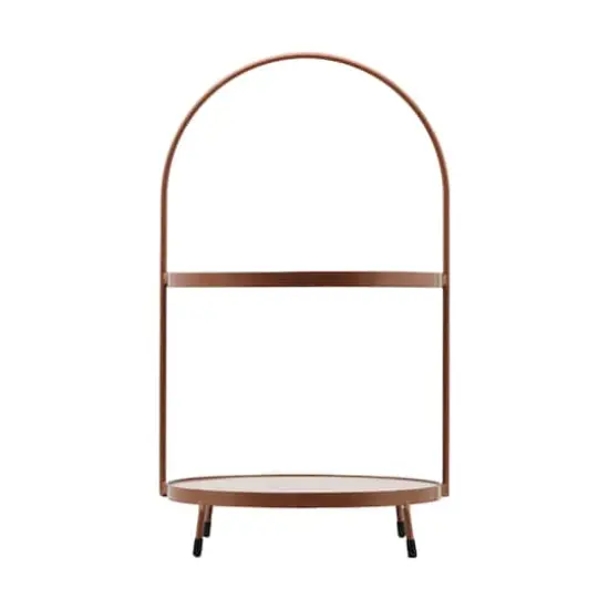 16.5" Gold & Brown 2-Tier Tray Tabletop D&eacute;cor by Ashland&reg; {1}