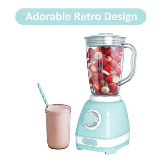 Brentwood 2 Speed Retro Blender with 50oz. Plastic Jar {4}