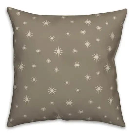 Gray Twinkle Throw Pillow {3}