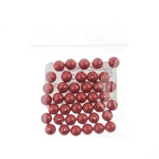 Preciosa Maxima Gemcolor 6mm Glass Pearls, 40ct. Cranberry {3}