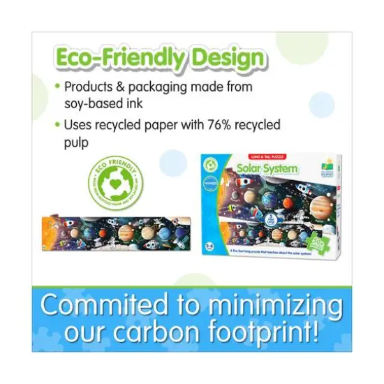 Long & Tall Puzzle - Solar System: 50+ Pcs {7}