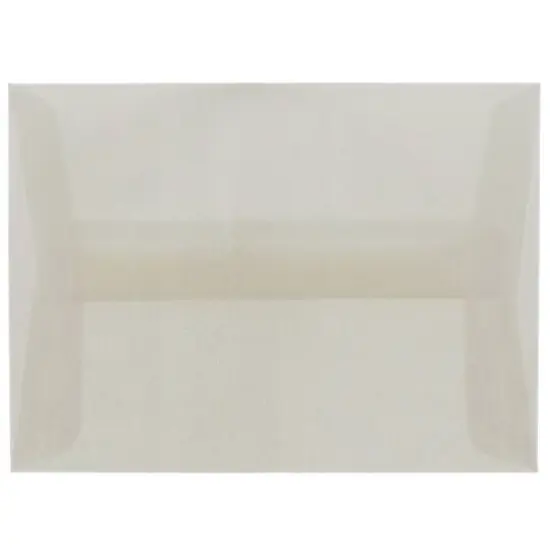 JAM Paper A7 Translucent Vellum Invitation Envelopes, 25ct. Platinum Silver {1}