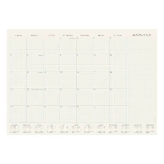 TF Publishing Medium 2025 Vintage Professional Monthly Blotter Desk Pad Calendar {1}