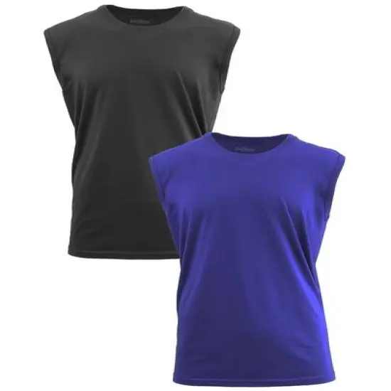 Galaxy by Harvic Muscle Tank Men's T-Shirt 2 Pack Black/Navy {1}