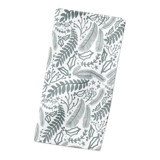 Green Winter Pattern 10" x 10" Cotton Twill Napkin {3}