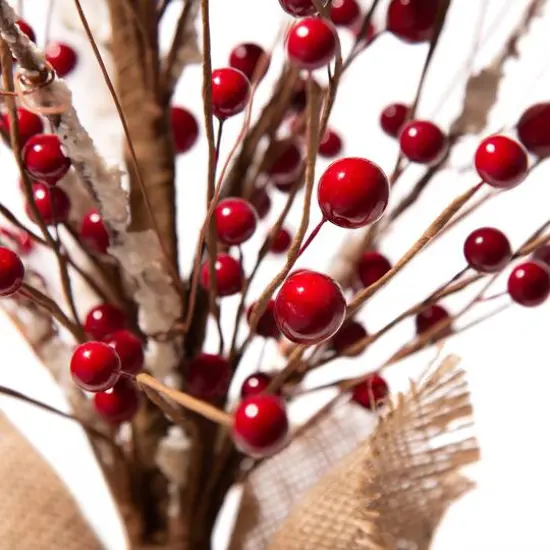 Glitzhome&reg; Christmas Red Berry Table Tree {7}
