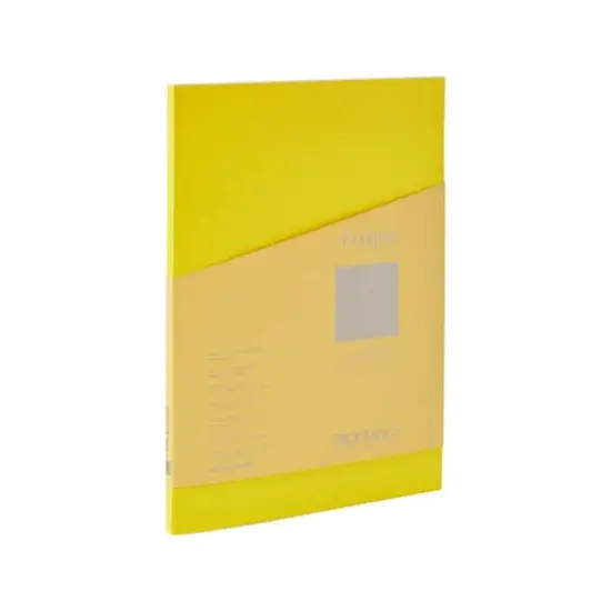 Fabriano&reg; EcoQua Plus A4 Lined Glue-Bound Notebook Yellow {1}
