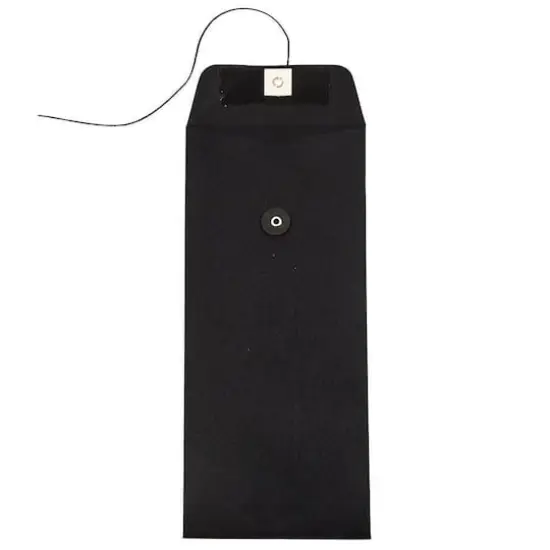 Jam Paper 9.5" x 4.125" Black Linen Business Envelopes with Button & String Closure, 50ct. {3}
