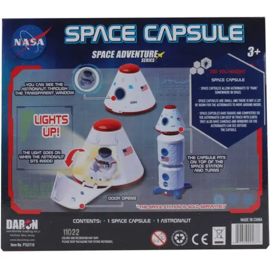 Daron&reg; NASA Space Adventure Space Series&trade; Capsule Playset with Lights and Astronaut {3}
