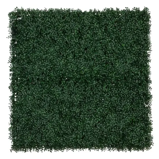 40" Pre-Lit Warm White LED Boxwood Artificial Living Wall Panel {4}