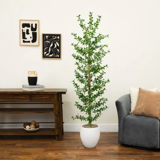 7ft. Artificial Shady Lady Black Olive Tree {9}