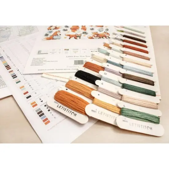 LetiStitch Foxy New Year Counted Cross Stitch Kit {6}