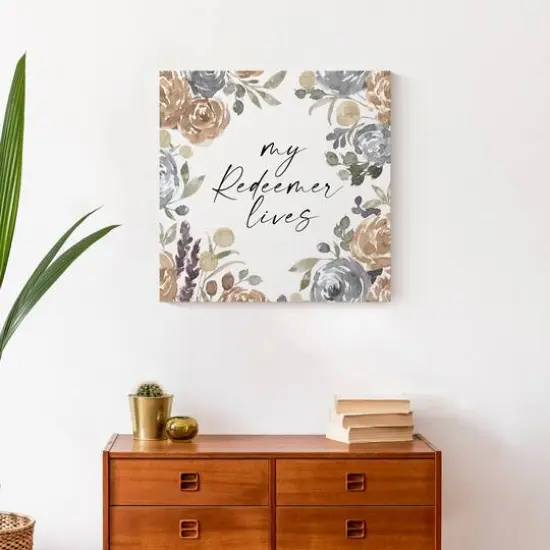 My Redeemer Lives Canvas Wall Art {4}