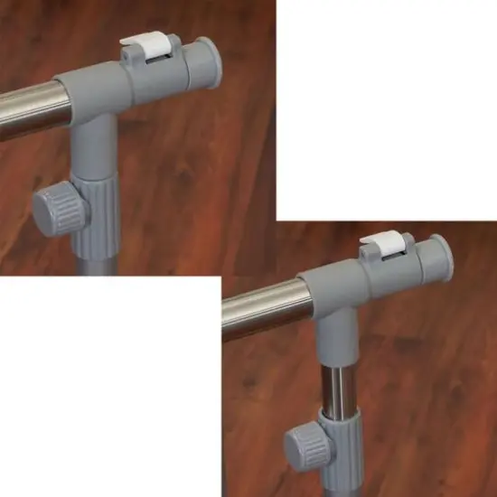 Household Essentials 62" Folding Double Garment Rack with Wheels {5}