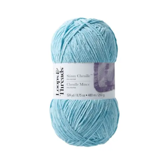 Skinny Chenille&trade; Yarn by Loops & Threads&reg; Whale {1}