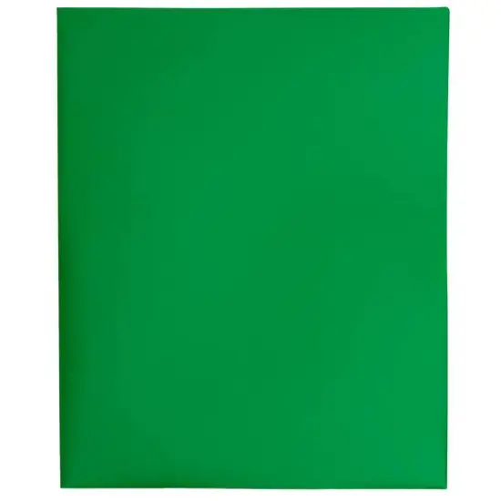 JAM Paper 9.5" x 11.5" Plastic 2 Pocket School POP Folders, 6ct. Green {7}