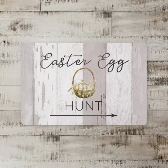 Easter Egg Hunt Basket Mat 27" x 18" Floor Mat {3}