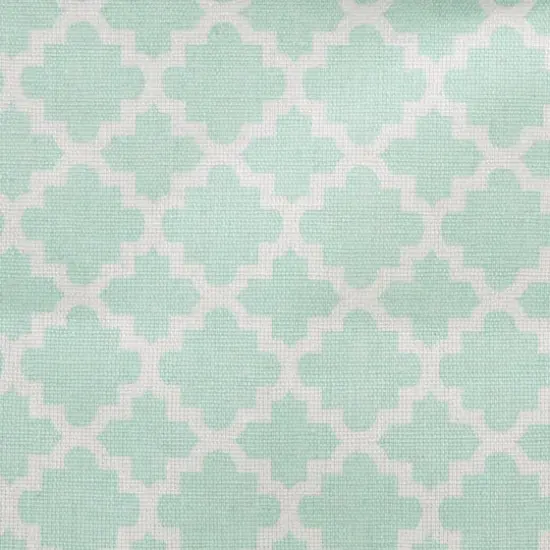 DII&reg; Large Lattice PE-Coated Cotton Polyester Laundry Bin, 2ct. Aqua {6}