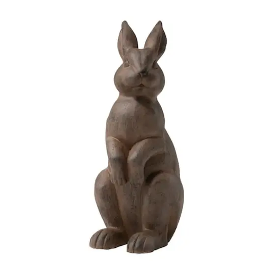 Glitzhome&reg; 23" Standing Rabbit Statue {1}