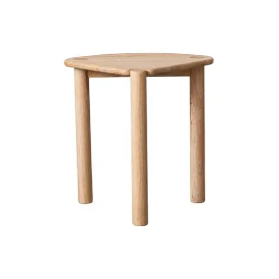 Hello Honey&reg; Natural Rubberwood Side Table {1}