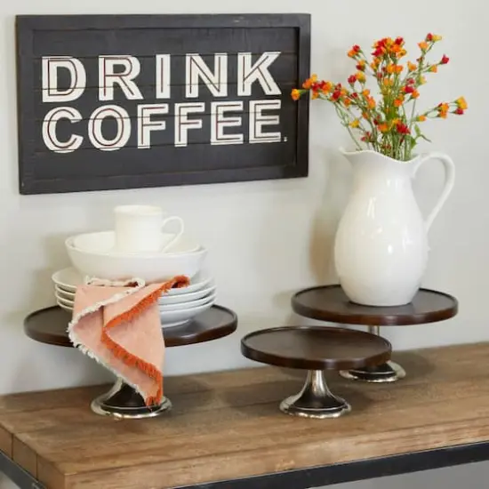 Brown Modern Cake Stand {7}