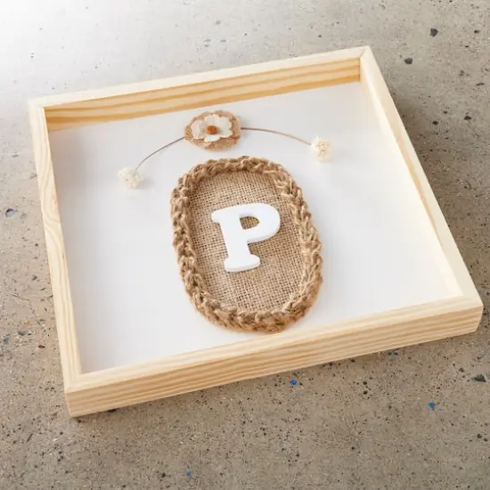 12" x 12" Whitewashed Framed Wood Sign by Make Market&reg; {3}