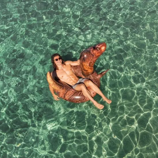 PoolCandy RealPrint&reg; T-Rex Dinosaur Jumbo Pool Tube {4}