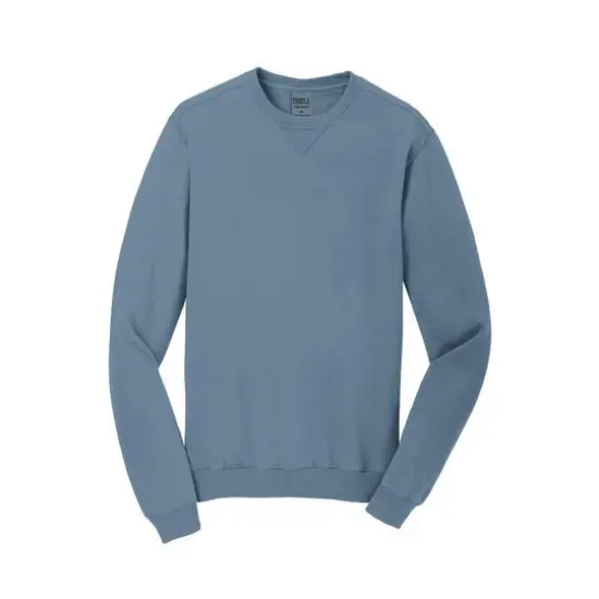 Port & Company&reg; Beach Wash&reg; Garment-Dyed Sweatshirt Denim Blue {1}