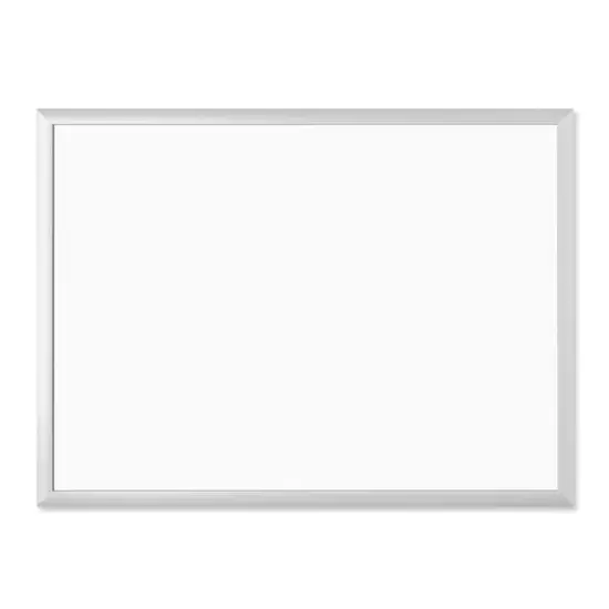U Brands Silver Aluminum 24" x 18" Framed Magnetic Dry Erase Board {1}