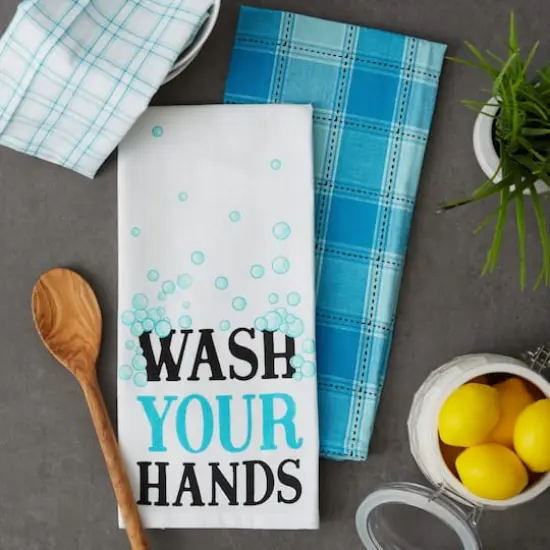DII&reg; Wash Your Hands Dishtowel Set {8}