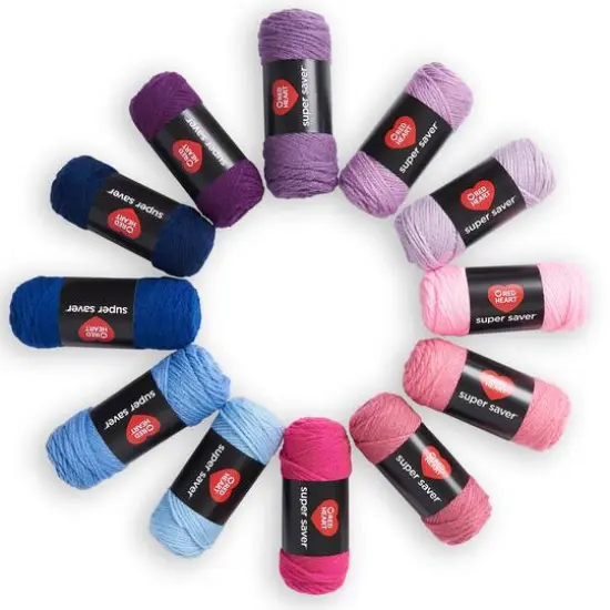 Red Heart&reg; Super Saver&reg; 12 Skein Super Craft Yarn Kit Gradients {1}