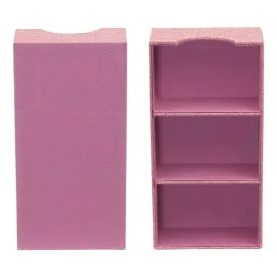 Household Essentials 3-Compartment Drawer Organizers, 2ct. Pink {9}