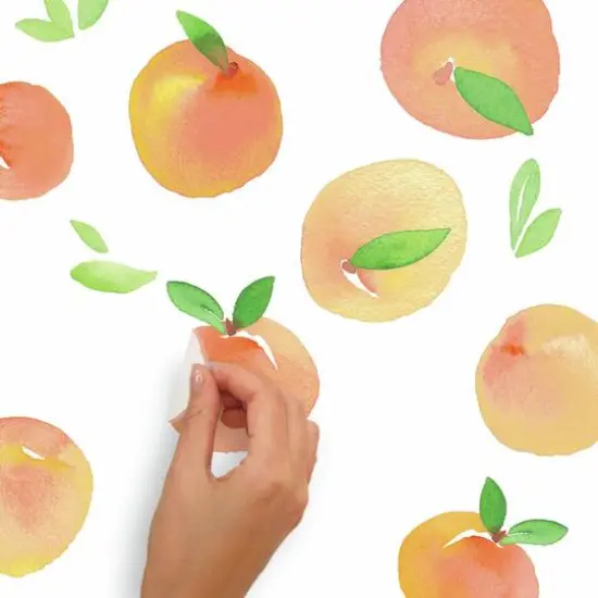 RoomMates Sweet Peaches Peel & Stick Wall Decals {6}