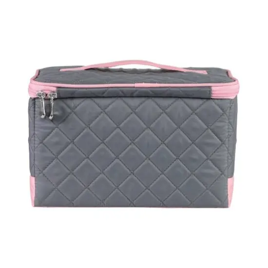 Everything Mary Pink & Gray Collapsible Sewing Kit Organizer Box {6}