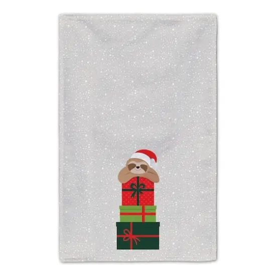 Eat Sleep Be Merry Sloth Tea Towels - Set of 2 {6}