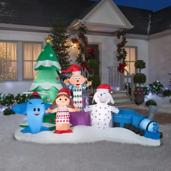 7ft. Airblown&reg; Inflatable Christmas Misfit Toys Scene {5}