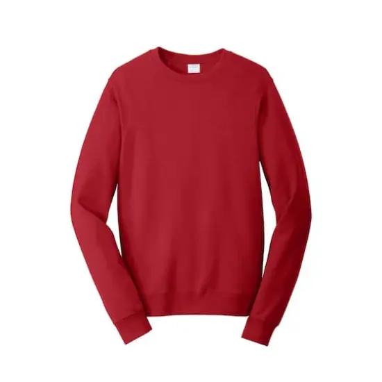 Port & Company® Fan Favorite™ Fleece Crewneck Sweatshirt Team Cardinal {1}