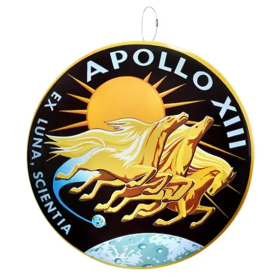 Apollo 13 Dome Metal Wall Sign {6}